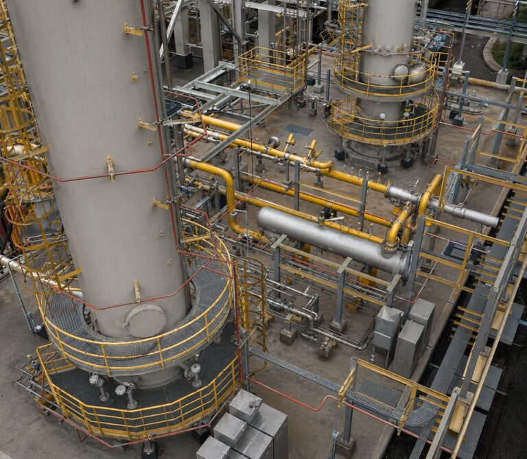 Установка систем горячего масла и топливного газа
